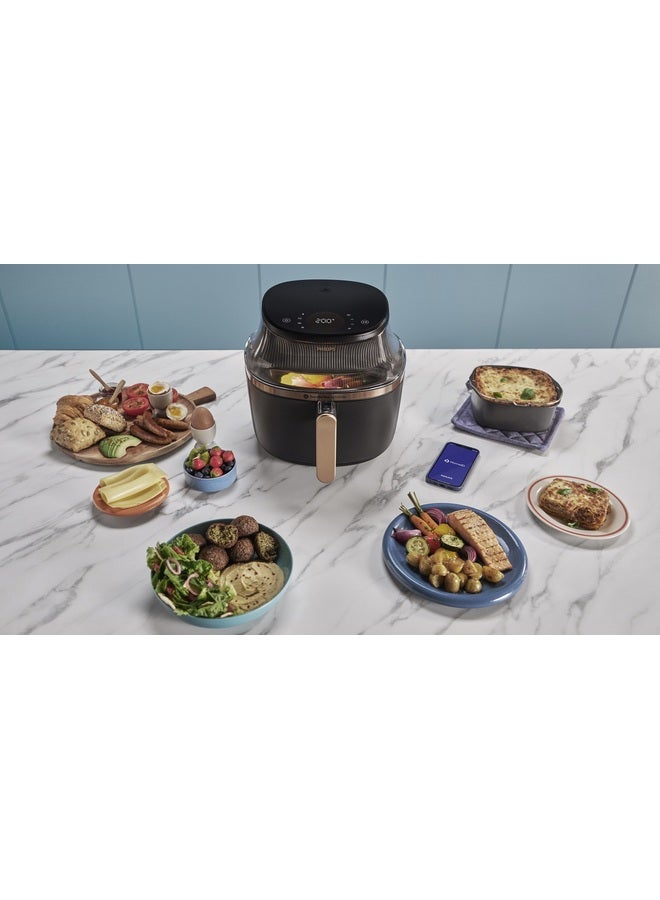 Philips - Airfryer L - See-through Cooking Window, 16 Cooking Functions, Touchscreen, RapidAir Plus Technology, 4.2 L 1400 W NA322/00 Black - Image 1