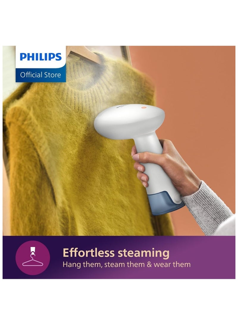 Philips - Philips 1000 Series Handheld Garment Steamer STH1000/10 85 ml 900 W STH1000 White & blue - Image 1