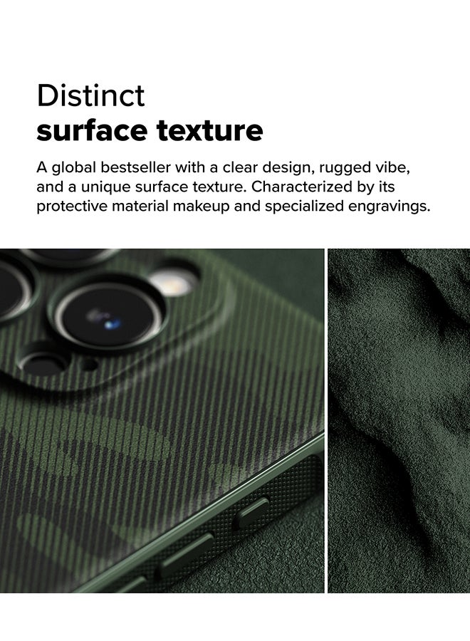 Ringke Onyx Case Compatible with iPhone 16 Pro Max , Enhanced Grip TPU Shockproof Rugged TPU Bumper Drop Protection Back Phone Cover - Camo Green - Image 2