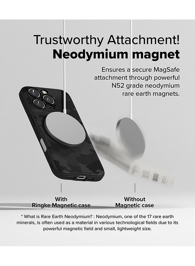 Ringke Onyx Magnetic for iPhone 16 Pro Case , Enhanced Grip Tough Flexible TPU Shockproof Rugged TPU Bumper Drop Protection Phone Cover- Camo Black - Image 4