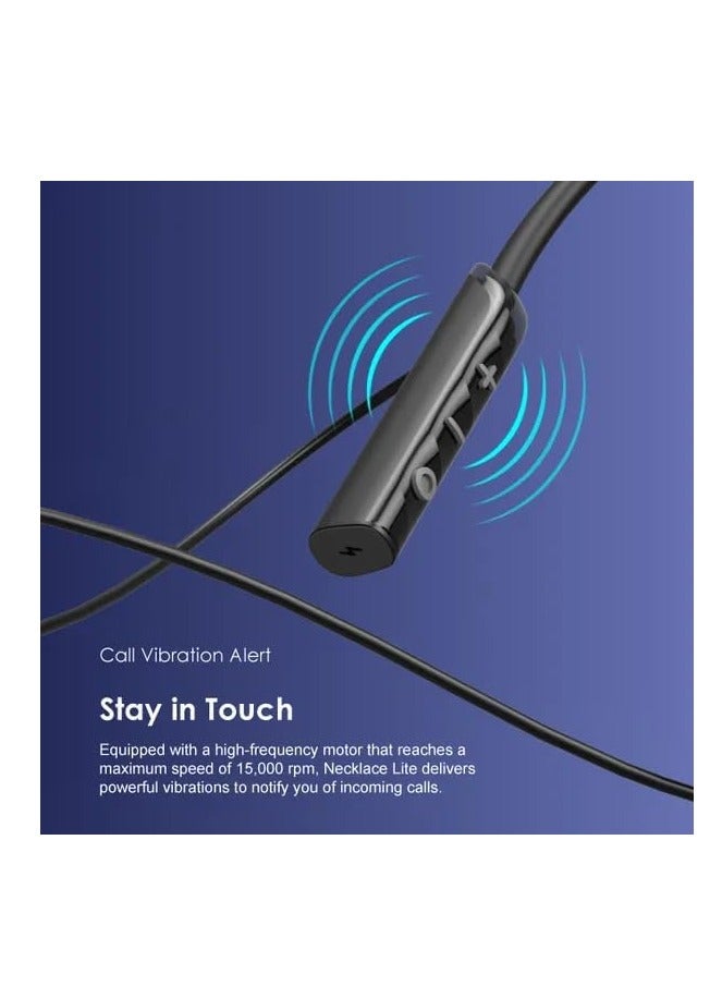 Oraimo - Oraimo Necklace Lite OEB-311 Neckband Wireless in Ear Earphones Deep Bass,30Hrs Playtime,ASAP Charge,ENC Tech,Low-Latency Ergonomic Neckband, Sweat-Resistant Magnetic Earbuds, Dual Pairing black - Image 1