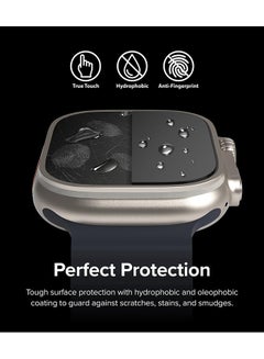 Tempered Glass [Easy Slide] for Apple Watch Ultra 2 / 1 Screen Protector, Case Friendly Premium 9H Hardness, Anti-Scratch, Easy to Install - 2 Pack, W Installation Jig Clear - pnsku/N70131474V/45/_/1732693617/3260af3a-8395-4a61-aab8-8725df60038e