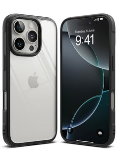 Ringke Fusion Bold For iPhone 16 Pro Max Case Cover Firm Grip Frame Anti-Yellowing Frosted Hard Back Shockproof Bumper Phone Back Cover- Black  - Image 1