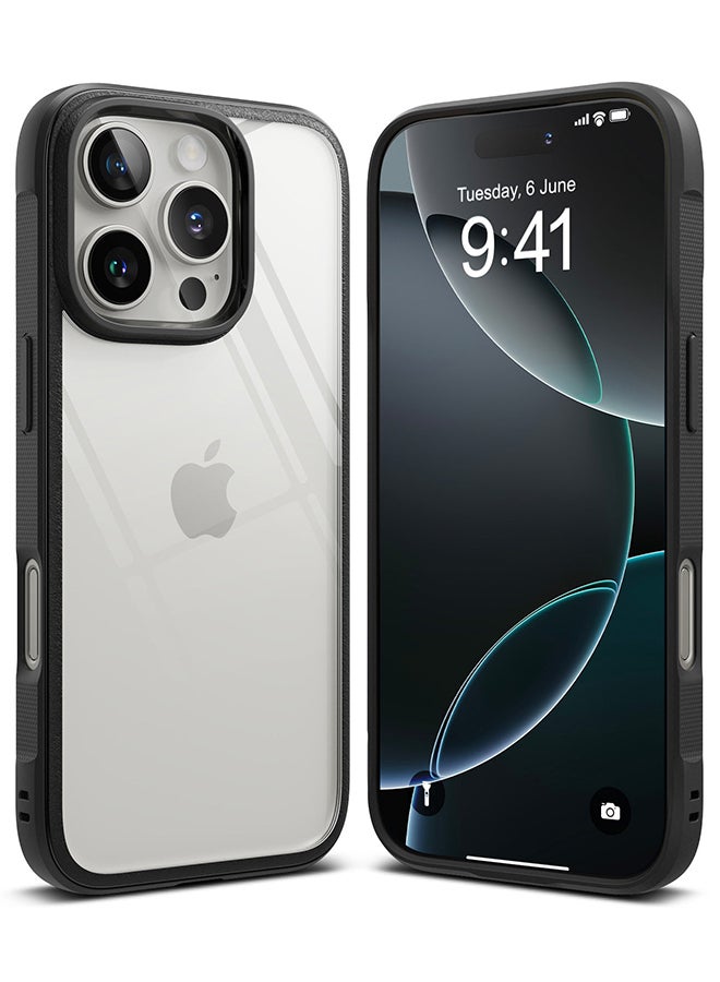 Ringke Fusion Bold For iPhone 16 Pro Max Case Cover Firm Grip Frame Anti-Yellowing Frosted Hard Back Shockproof Bumper Phone Back Cover- Black  - Image 1