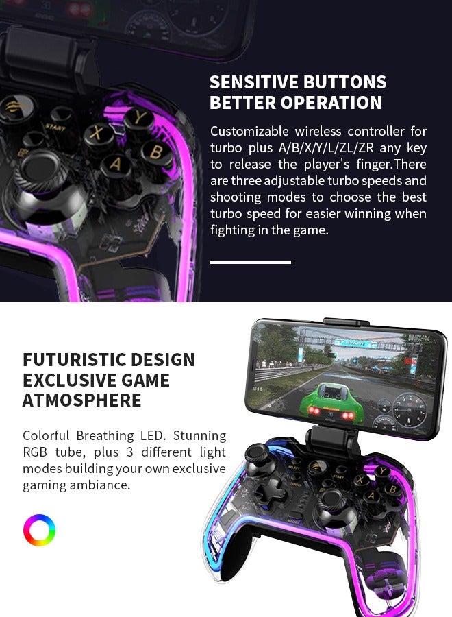 Game Controller, Bluetooth Console Controller, Suitable for Action, Adventure, Racing and Other Games - pnsku/N70131553V/45/_/1732762888/36dc49ca-f14b-439f-bfc1-3db00e067715