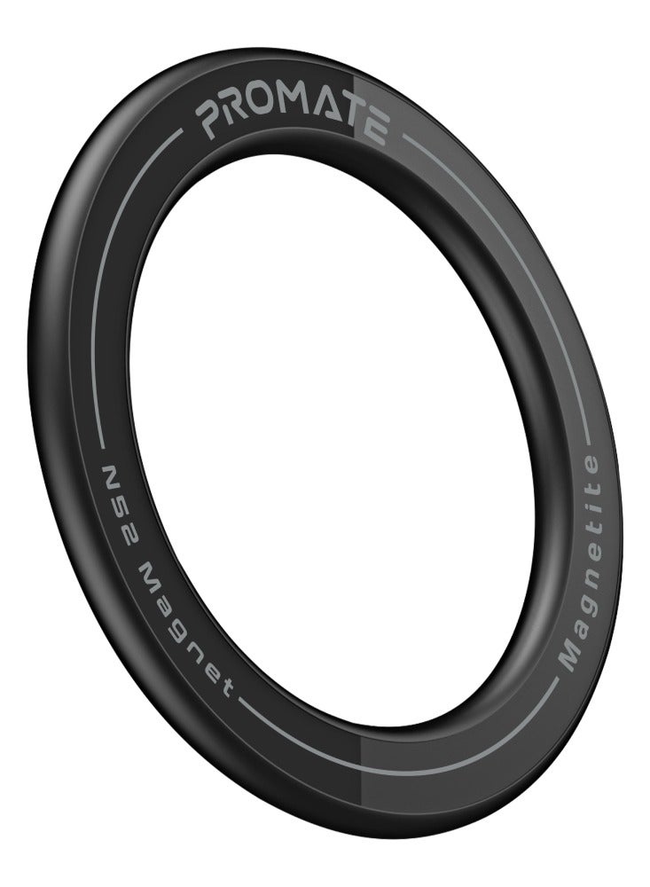 بروميت Universal MagSafe-Compatible Mount with 360-Degree Magnetic Ring for Flexible Adjustment and Secure Hold, Heat-Resistant Adhesive, Durable Fireproof Materials and Residue-Free Removal for Any Surface – Magnetite Black - Image 1