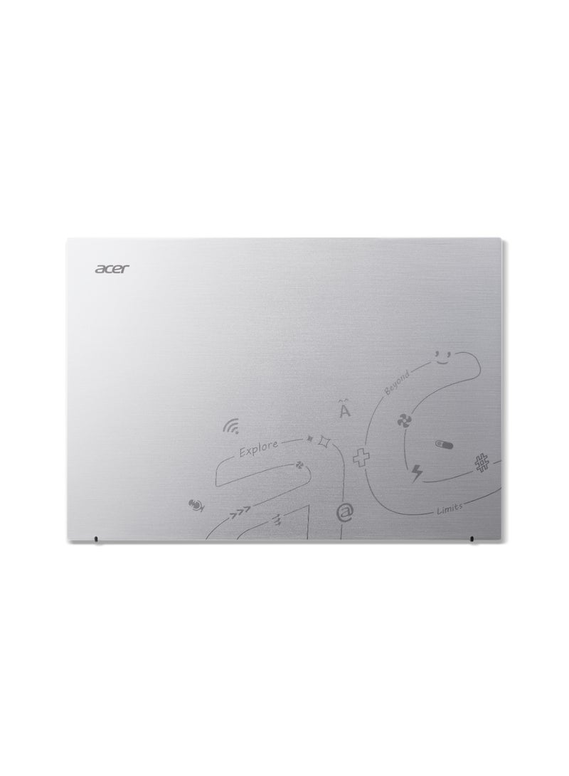 أيسر - Swift 16 SF16 AI Laptop With 16-Inch Display, Core Ultra 7-258V Processor/32GB RAM/2TB SSD/Intel ARC Graphics/Windows 11 English Ice Black - Image 1