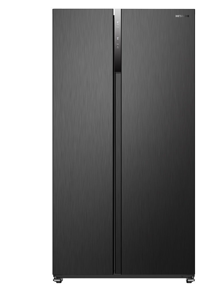HITACHI Hitachi Refrigerator, Side by Side, 18.6 Cu.Ft, 525L, Stainless Steel, - HRSN9552DXSA 526 L 950 W HRSN9552DXSA Silver  - Image 1