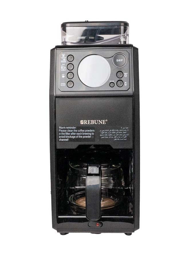 ريبون صانعة قهوة بالتنقيط مع مطحنة 3 مستويات حرارة 2 إلى 5 أكواب 850 واط - Image 3