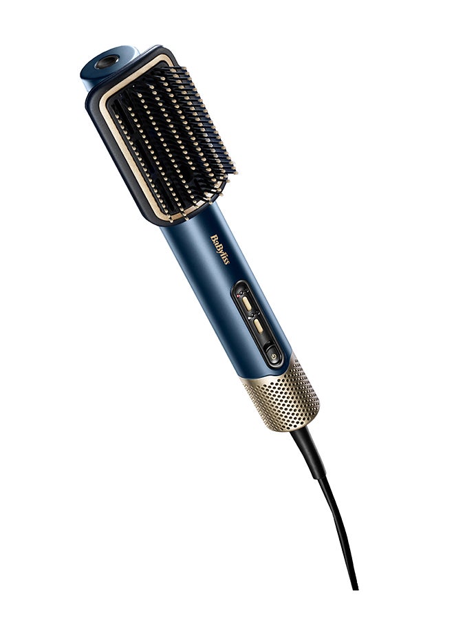 بيبي ليس Air Wand Paddle Brush  Ideal for Smoothing  Straightening  and Detangling Hair  Perfect for All Hair Types  Ergonomic Design for Comfort  Reduces Frizz and Adds Shine for a Salon-Quality Finish - (6550-PAD) Blue  - Image 1