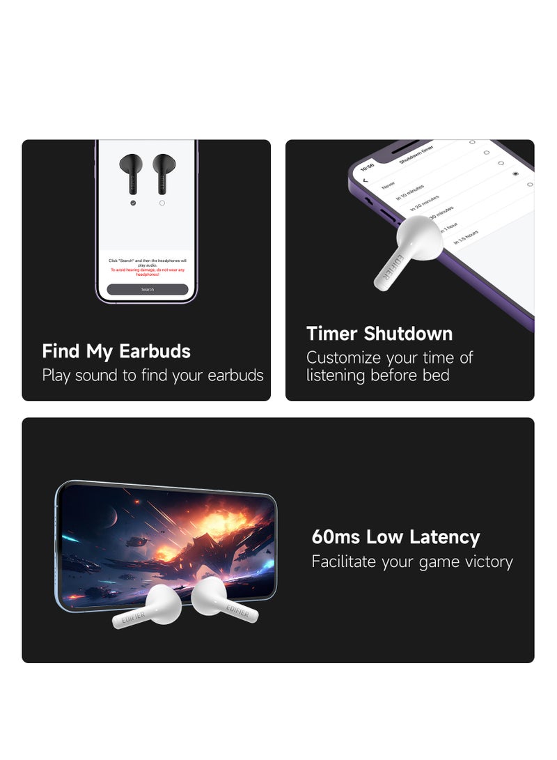 EDIFIER - X2s Bluetooth Earbuds, 26H Battery Life, IP54 water proof, Fast Charge, AI Clear Calls, powerful bass, Low Latency Game Mode Grey - Image 1