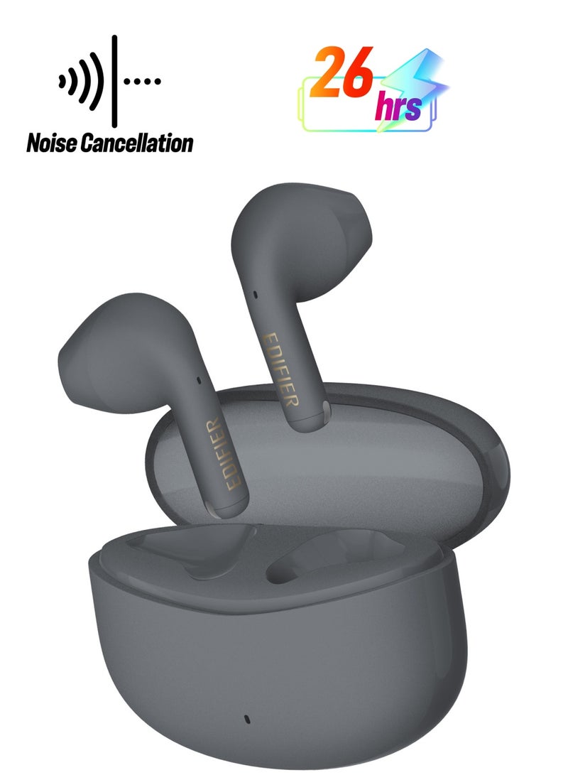 EDIFIER - X2s Bluetooth Earbuds, 26H Battery Life, IP54 water proof, Fast Charge, AI Clear Calls, powerful bass, Low Latency Game Mode Grey - Image 1