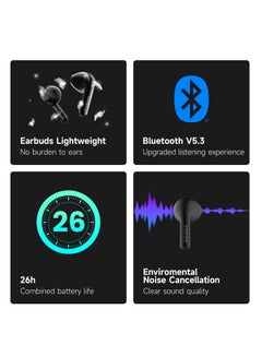 EDIFIER X2s Bluetooth Earbuds with 26H Battery Life, IP54 Waterproof, AI Clear Calls, Fast Charging, Powerful Bass, Low Latency Game Mode Grey  - Image 3