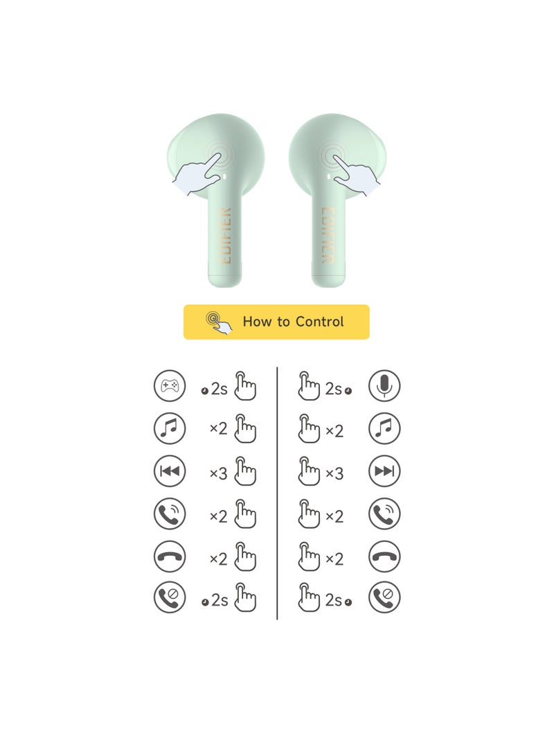 EDIFIER - X2s Bluetooth Earbuds with 26H Battery Life, IP54 Waterproof, AI Clear Calls, Fast Charging, Powerful Bass, Low Latency Game Mode Grey - Image 1