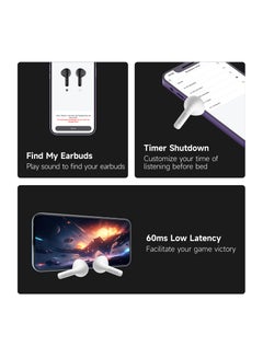 EDIFIER X2s Bluetooth Earbuds, 26H Battery Life, IP54 water proof, Fast Charge, AI Clear Calls, powerful bass, Low Latency Game Mode Ivory  - Image 5