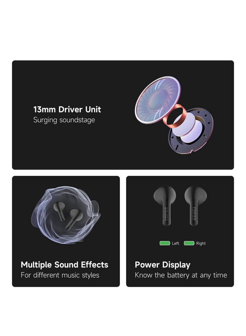 EDIFIER - X2s Bluetooth Earbuds, 26H Battery Life, IP54 water proof, Fast Charge, AI Clear Calls, powerful bass, Low Latency Game Mode Ivory - Image 1