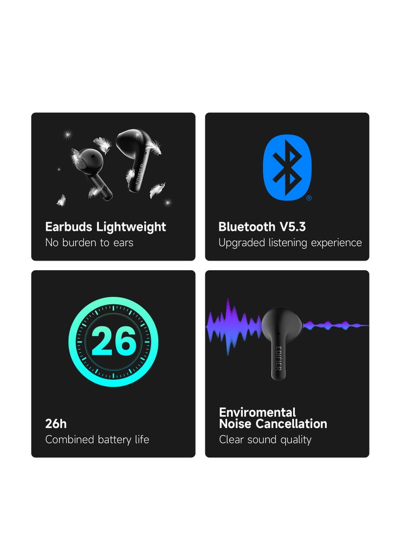 EDIFIER - X2s Bluetooth Earbuds, 26H Battery Life, IP54 water proof, Fast Charge, AI Clear Calls, powerful bass, Low Latency Game Mode Ivory - Image 1