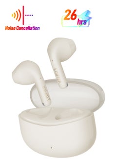EDIFIER X2s Bluetooth Earbuds, 26H Battery Life, IP54 water proof, Fast Charge, AI Clear Calls, powerful bass, Low Latency Game Mode Ivory  - Image 1
