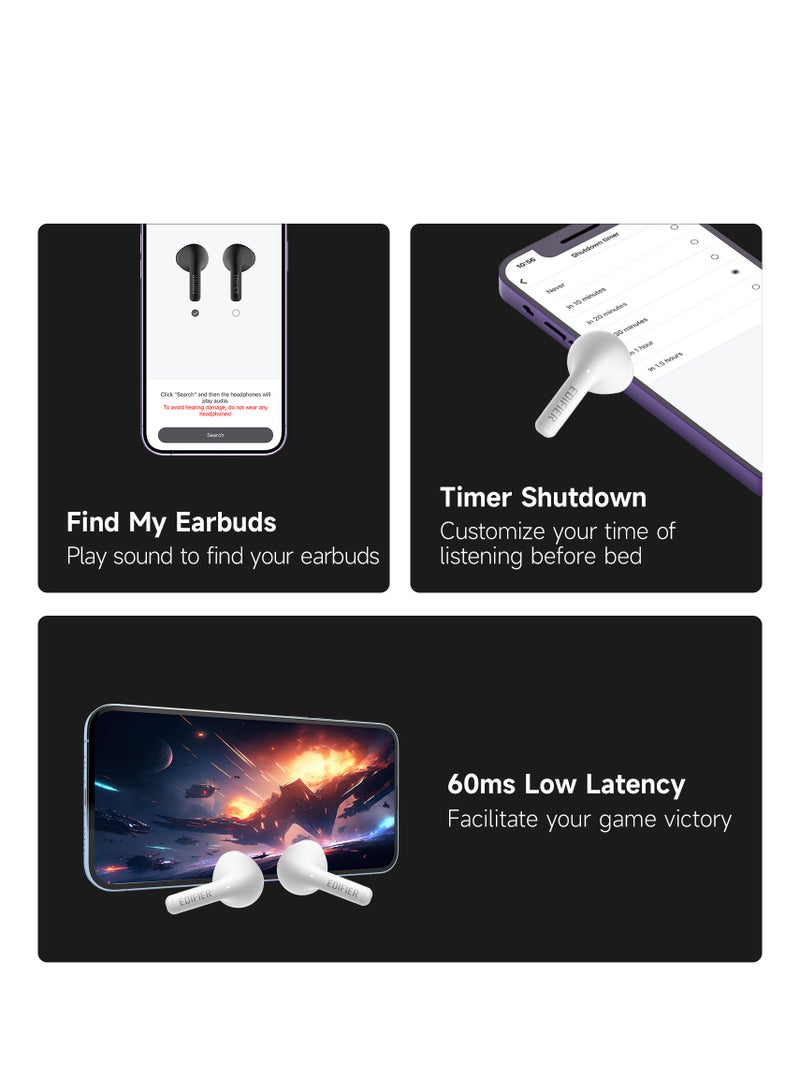EDIFIER - X2s Bluetooth Earbuds with 26H Battery Life, IP54 Waterproof, AI Clear Calls, Fast Charging, Powerful Bass, Low Latency Game Mode Black - Image 1