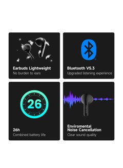 EDIFIER X2s Bluetooth Earbuds, 26H Battery Life, IP54 water proof, Fast Charge, AI Clear Calls, powerful bass, Low Latency Game Mode White  - Image 3