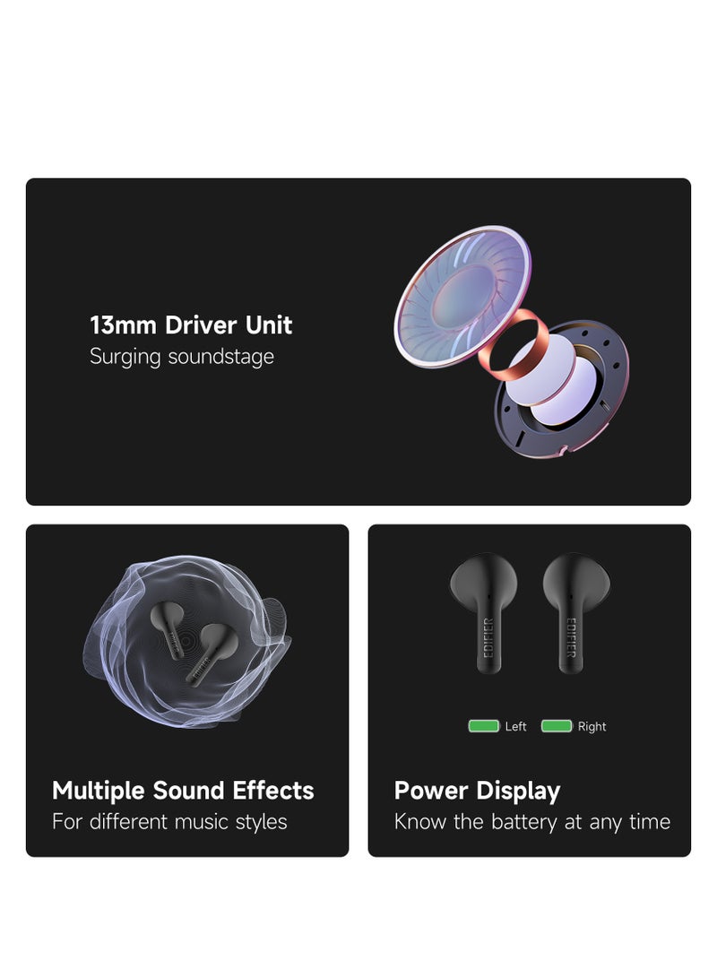 EDIFIER - X2s Bluetooth Earbuds, 26H Battery Life, IP54 water proof, Fast Charge, AI Clear Calls, powerful bass, Low Latency Game Mode White - Image 1