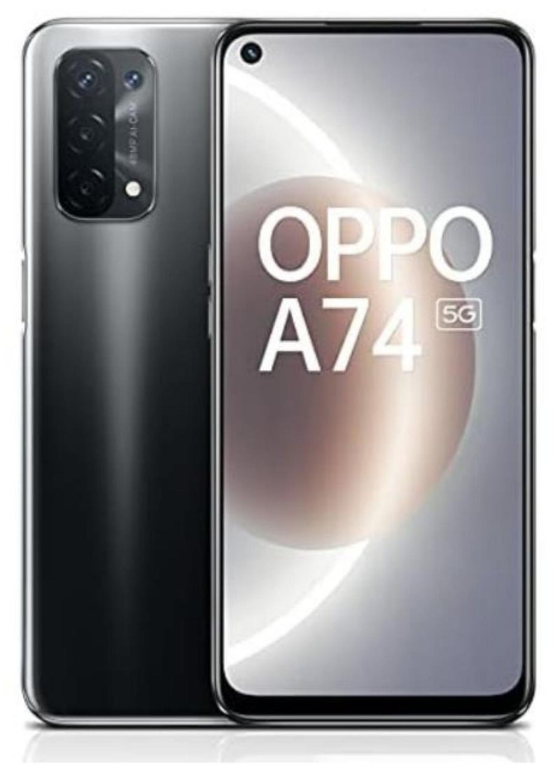 أوبو A74 Dual Sim Fluid Black  8RAM + 2GB Extended RAM 256GB 5G  - Image 1