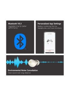 EDIFIER X3 Lite Bluetooth Earbuds with 18H Playtime, 6mm Drivers, Super Bass, IP55 Water-Resistant, AI Clear Calls, Fast Charge, Low Latency Mode - Lite Ivory  - Image 4