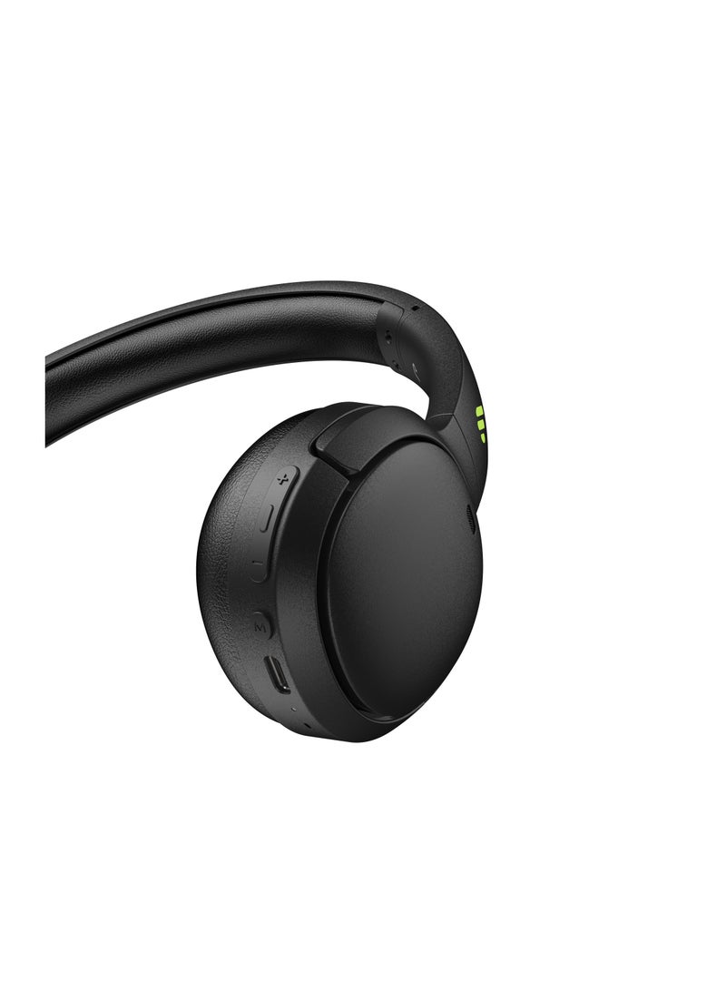 EDIFIER - Wireless On-Ear Bluetooth Headphones, Lightweight, Foldable, 40H Playtime, Personalize EQ, Fast Charging Balck - Image 1