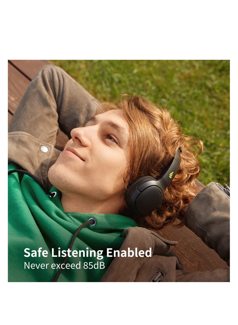 EDIFIER - Wireless On-Ear Bluetooth Headphones, Lightweight, Foldable, 40H Playtime, Personalize EQ, Fast Charging Balck - Image 1