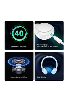 EDIFIER Wireless On-Ear Bluetooth Headphones, Lightweight, Foldable, 40H Playtime, Personalize EQ, Fast Charging Balck  - Image 4