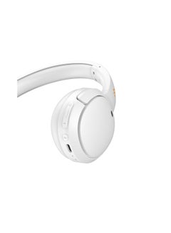 EDIFIER Wireless On-Ear Bluetooth Headphones, Lightweight, Foldable, 40H Playtime, Personalize EQ, Fast Charging White  - Image 2