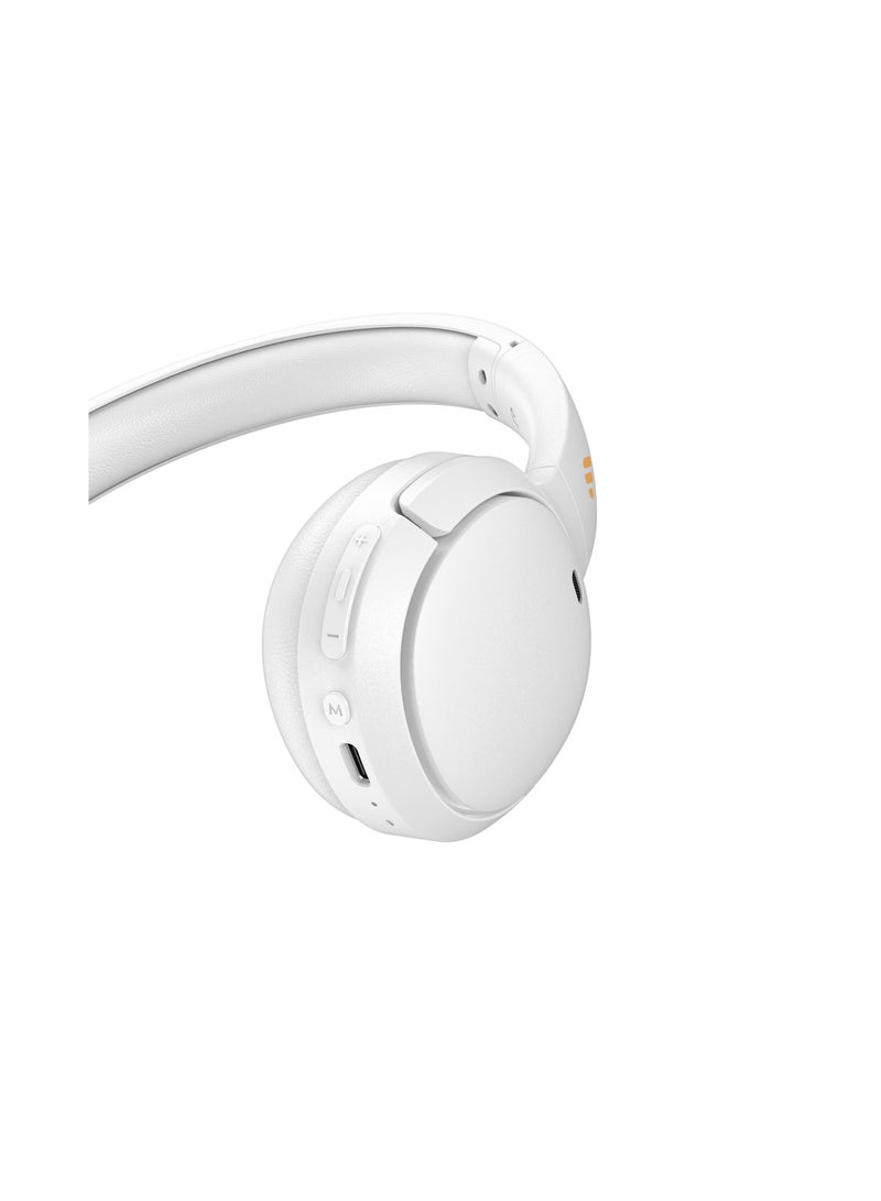 EDIFIER Wireless On-Ear Bluetooth Headphones, Lightweight, Foldable, 40H Playtime, Personalize EQ, Fast Charging White - Image 2