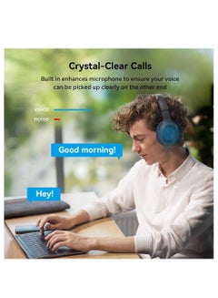 EDIFIER Wireless On-Ear Headphones, 30H Battery, Minimalist design, Powerful Bass, Built-In Microphone, Fast Charge Black  - Image 4