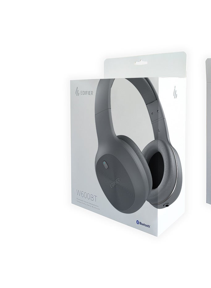 EDIFIER - Wireless On-Ear Headphones, 30H Battery, Powerful Bass, Built-In Microphone, Fast Charge Grey - Image 1