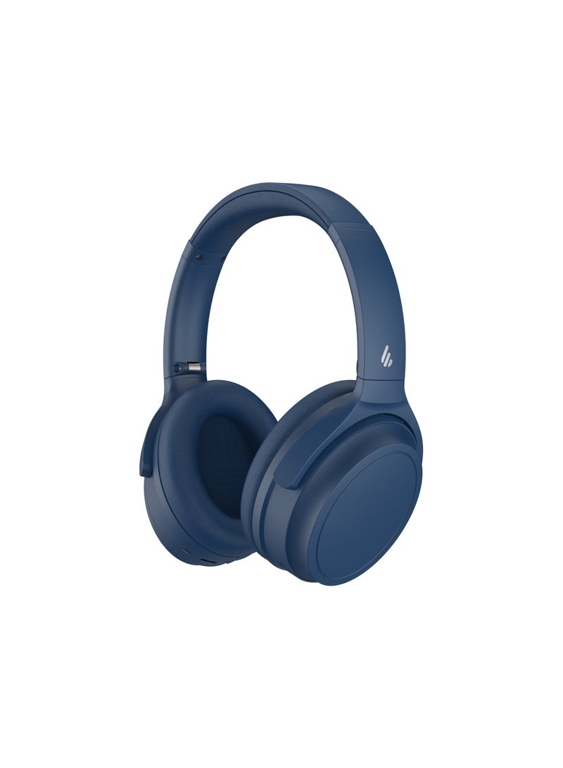 EDIFIER Wireless Active Noise Cancellation Over-Ear Bluetooth Headphones, Bluetooth 5.3 Foldable Lightweight Headset, Dual Device Connection, 68-Hour Battery Life, for Travel, Home Office, Navy Blue  - Image 1