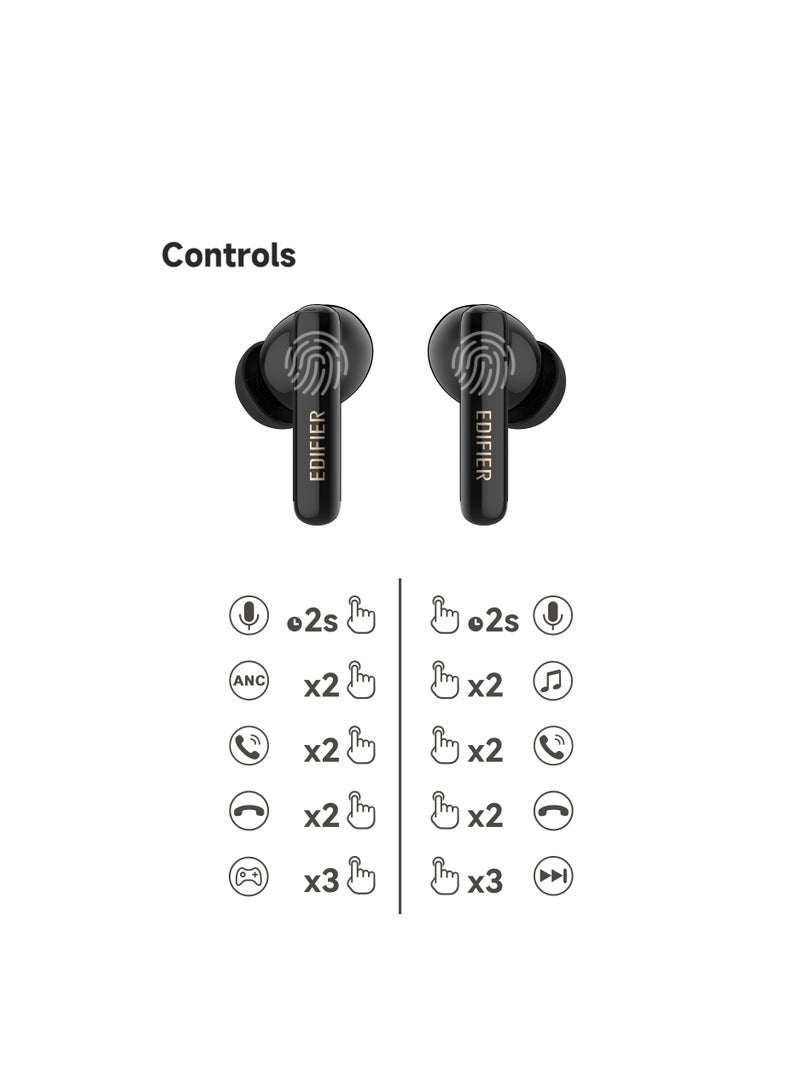 EDIFIER - X5 pro Active Noise Cancelling Bluetooth Earbuds, 31H Playtime, AI-Enhanced Calls, Fast Charge, IP55 Waterproof, Powerful bass, Low Latency Game Mode Black - Image 1