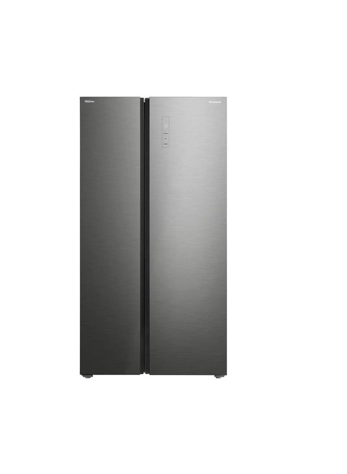 Panasonic Side by Side, 20.8 Cu.Ft, Inverter, Silver Glass - 588 L 950 W NR-BS782GKSA Silver - Image 1