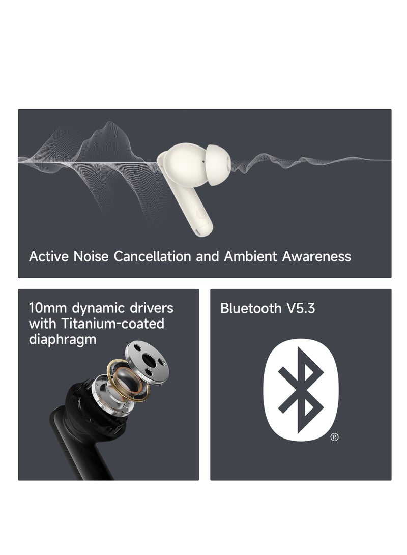EDIFIER - X5 pro Active Noise Cancelling Bluetooth Earbuds, 31H Playtime, AI-Enhanced Calls, Fast Charge, IP55 Waterproof, Powerful bass, Low Latency Game Mode Grey - Image 1