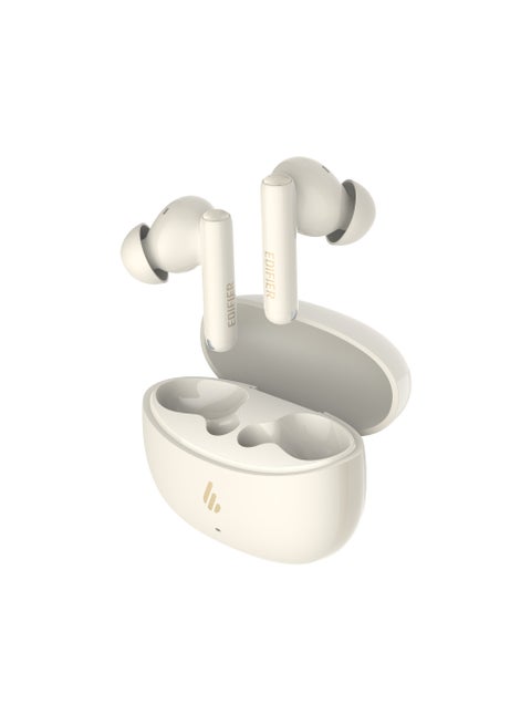X5 Pro Active Noise Cancelling Bluetooth Earbuds – 31H Playtime, AI-Enhanced Calls, Fast Charge, IP55 Waterproof, Powerful Bass, Low Latency Mode - Pro Ivory