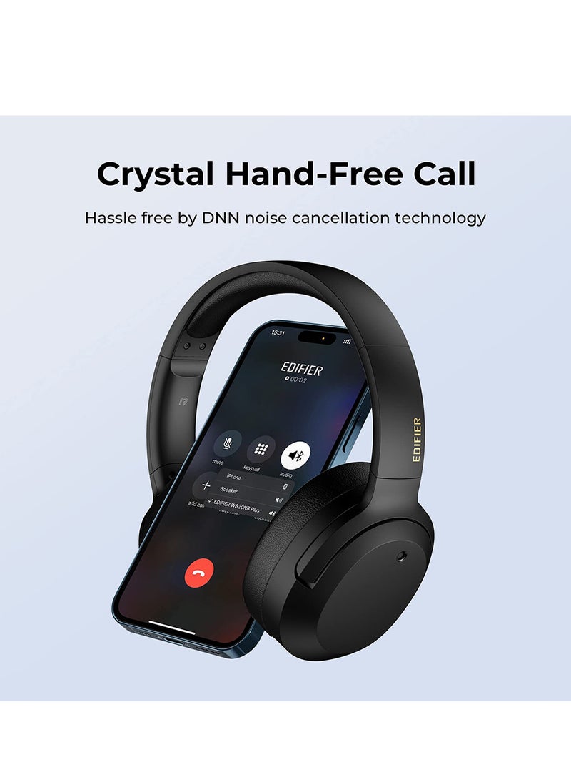 EDIFIER Hybrid Active Noise Cancelling Headphones - LDAC Codec - Hi-Res Audio Wireless & Wired - Fast Charge - 49H Playtime - Over Ear Bluetooth V5.2 Headphones Black  - Image 2