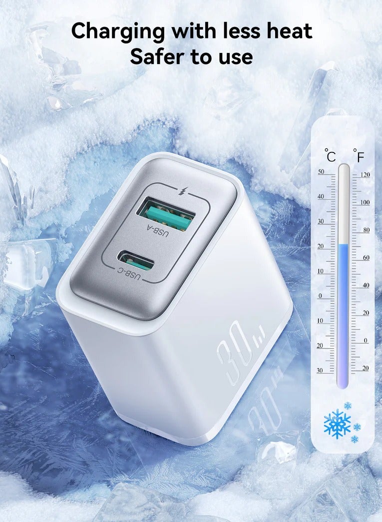 JOYROOM - JR-TCF15 30W Dual-Port (A+C) Charger White - Image 1