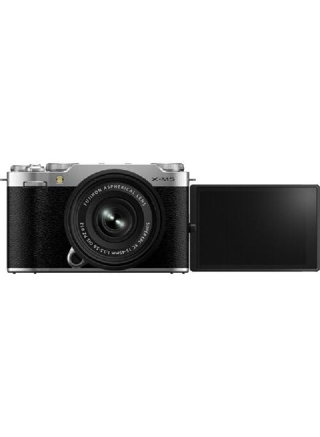 FUJIFILM - DIGITAL CAMERA X-M5 /15-45MM KIT (SILVER) - Image 1