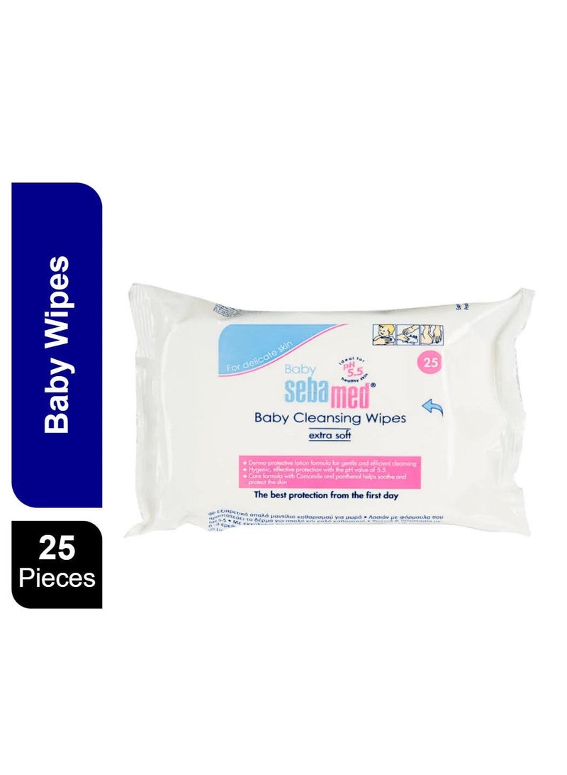Sebamed Baby Cleansing Wet Wipes 25 Pcs Pack - Image 1