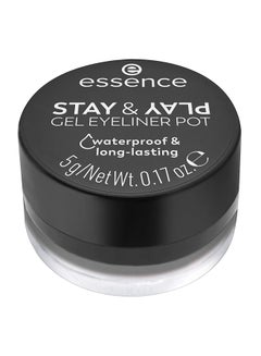Essence Stay & Play Gel Eyeliner Pot 01 Black  - Image 2