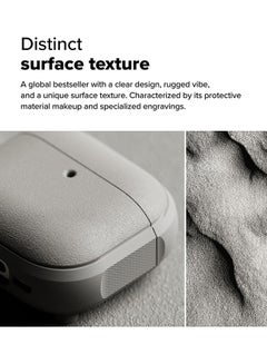 Ringke Onyx Magnetic for AirPods 4 Case, Firm Grip Shockproof Heavy Duty Durable Cover Compatible with Magsafe Charger for AirPods 4th Generation- Warm Gray  - Image 3