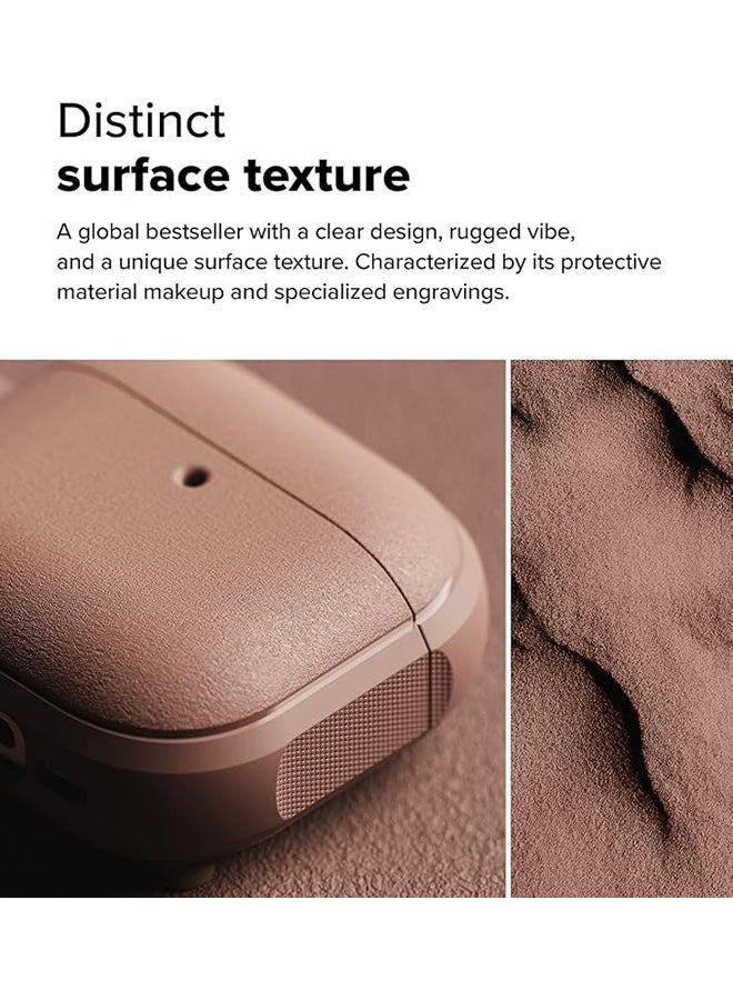 Ringke Onyx Magnetic for AirPods 4 Case, Firm Grip Shockproof Heavy Duty Durable Cover Compatible with Magsafe Charger for AirPods 4th Generation- Constant Coral - Image 3