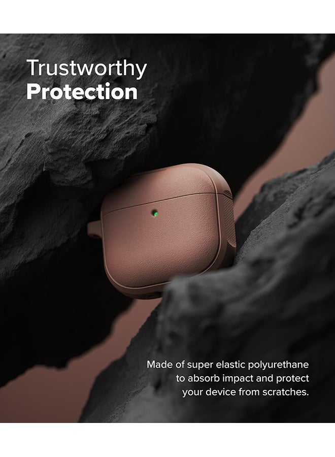 Ringke Onyx Magnetic for AirPods 4 Case, Firm Grip Shockproof Heavy Duty Durable Cover Compatible with Magsafe Charger for AirPods 4th Generation- Constant Coral - Image 5