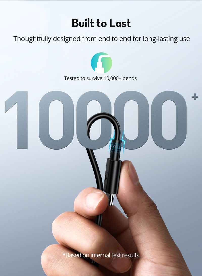 راف باور كابل RAVPower من نوع C إلى نوع C بطول 30 سم - أسود - Image 4