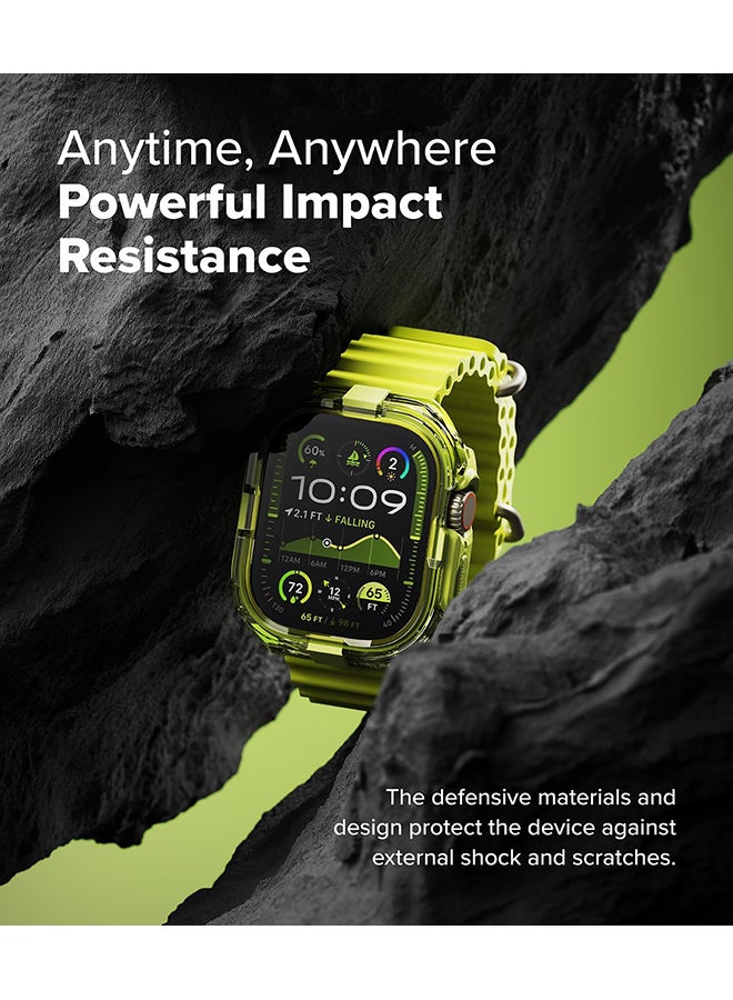 رينجك حماية فوسيون لساعة آبل ألترا 2 / 1، غلاف واقي مزدوج الطبقات من PC TPU شفاف وخفيف الوزن للساعة- - Image 5