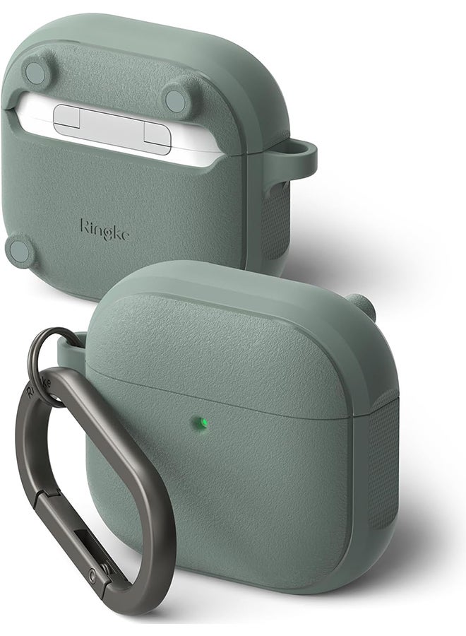 Ringke Onyx Magnetic for AirPods 4 Case, Firm Grip Shockproof Heavy Duty Durable Cover Compatible with Magsafe Charger for AirPods 4th Generation- Sage Green  - Image 1